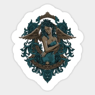 lady angel Sticker